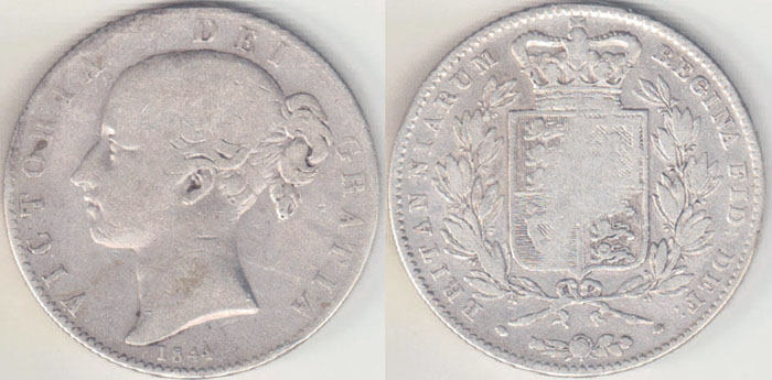 1844 Great Britain silver Crown A003767